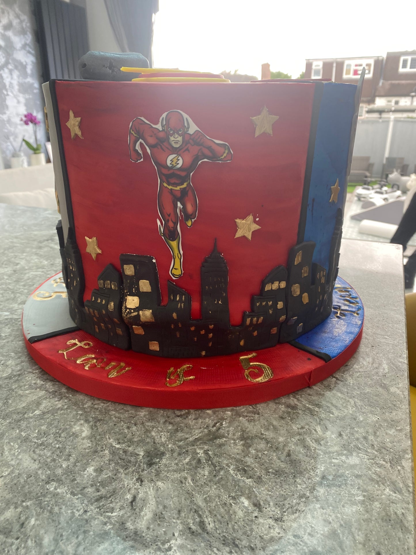 Superhero quad cake