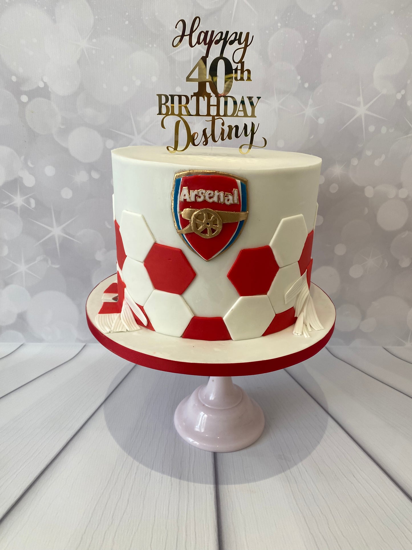 Football themed cake