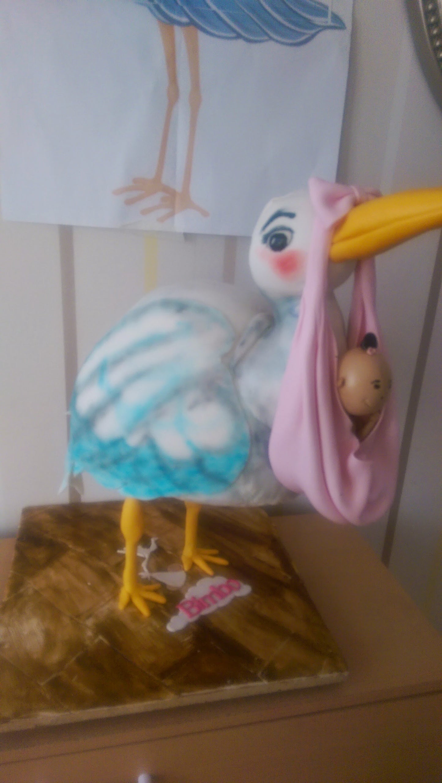 Stork and Baby cake